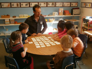 Tim and kids language room